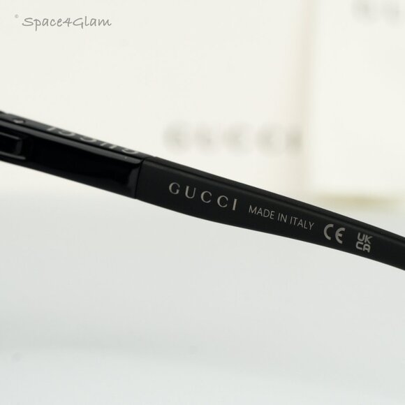BRAND NEW Gucci GG1736S 001 Black Grey Unisex Sunglasses GG 1736S - Picture 5 of 7